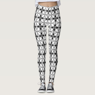 Leggings Motif Shippo noir et blanc classique