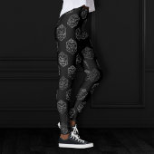 Leggings Motif Silver D20 | Jeu de rôle de tableau PNP