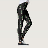 Leggings Motif simple de plante de cactus en pot sur leggin (Droite)