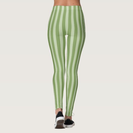 Leggings Motif simple et vert (Dos)