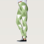 Leggings Motif simple vert pâle (Gauche)