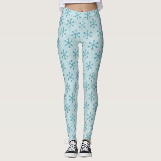 Leggings Motif Snowflake (Devant)