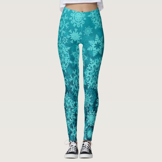 Leggings Motif Snowflake (Devant)