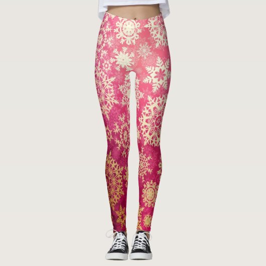 Leggings Motif Snowflake (Devant)