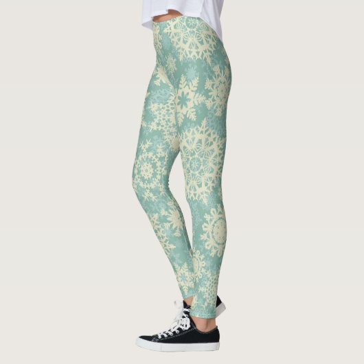 Leggings Motif Snowflake (Gauche)