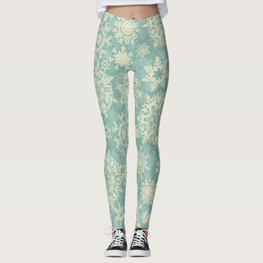 Leggings Motif Snowflake (Devant)