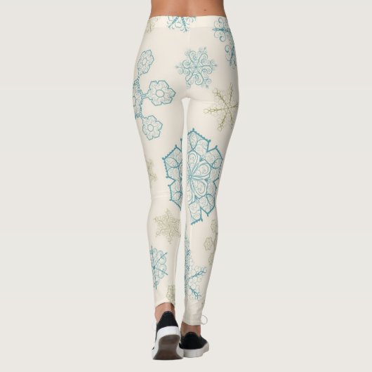 Leggings Motif Snowflake (Dos)