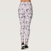 Leggings Motif sorcier whimsigoth rose (Dos)