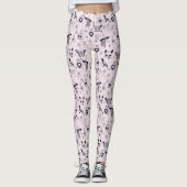 Leggings Motif sorcier whimsigoth rose (Devant)