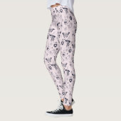 Leggings Motif sorcier whimsigoth rose (Gauche)