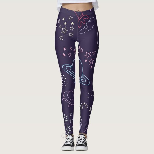 Leggings Motif spatial (Devant)