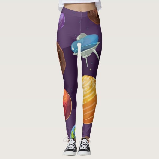 Leggings Motif spatial (Devant)