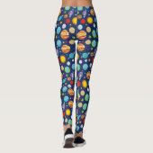 Leggings Motif spatial, Planètes, Étoiles, Cosmos, Galaxie (Dos)