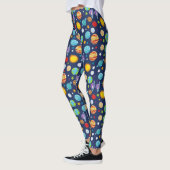 Leggings Motif spatial, Planètes, Étoiles, Cosmos, Galaxie (Gauche)