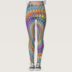 Leggings Motif spiral coloré