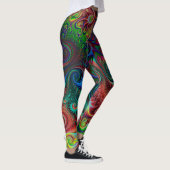 Leggings Motif spiral coloré Abstrait (Droite)