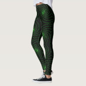 Leggings Motif spirale abstrait sans couture (Gauche)