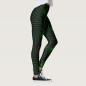 Leggings Motif spirale abstrait sans couture (Droite)