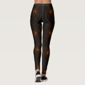 Leggings Motif spirale abstrait sans couture (Dos)