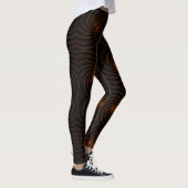 Leggings Motif spirale abstrait sans couture (Droite)