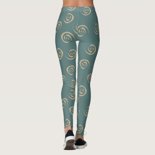 Leggings motif spirales Abstraites (Dos)