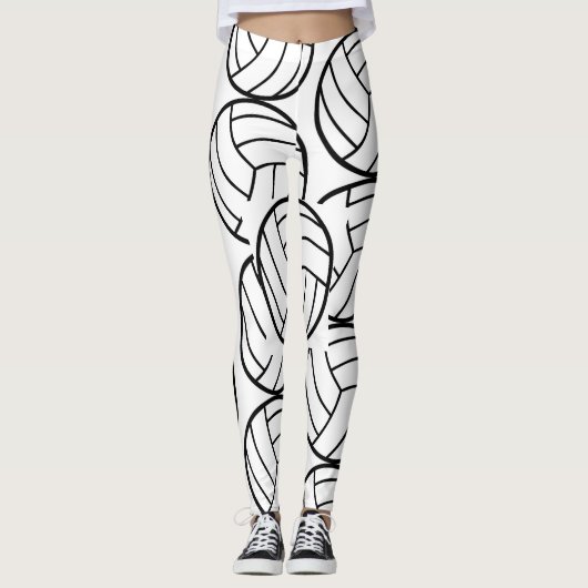Leggings Motif sportif de volley-ball (Devant)