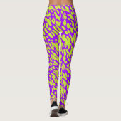 Leggings Motif Spot Poster de animal Moderne Violet Vert (Dos)