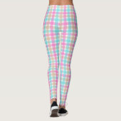 Leggings Motif Spring Blue et rose (Dos)