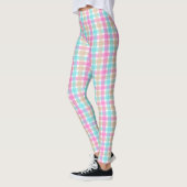 Leggings Motif Spring Blue et rose (Gauche)