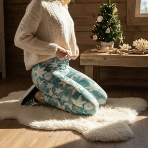 Leggings Motif stylisé d'étoiles de mer et de dollars des s