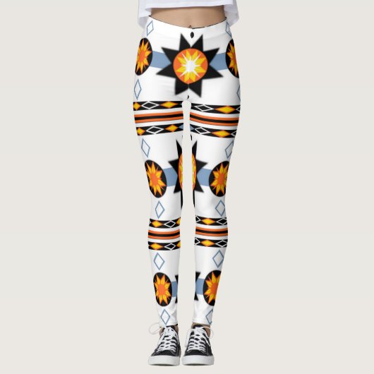 Leggings Motif Sun américain (Devant)