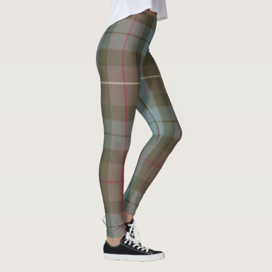 Leggings Motif surdimensionné de tartan de Fraser de clan (Droite)