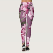 Leggings Motif Symphonique d'Orchidées (Dos)