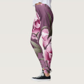 Leggings Motif Symphonique d'Orchidées (Gauche)