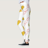 Leggings motif Taco le (Gauche)