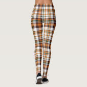 Leggings Motif tartan de Thanksgiving (Dos)