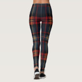 Leggings Motif Tartan foncé (Dos)