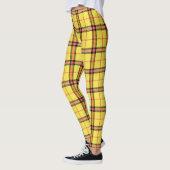 Leggings Motif Tartan jaune (Gauche)