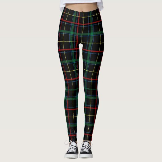 Leggings Motif Tartan Plaid (Devant)