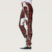 Leggings Motif Tartan Plaid Beige (Gauche)