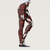 Leggings Motif Tartan Plaid Beige (Droite)