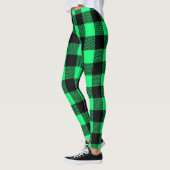 Leggings Motif Tartan vert (Gauche)