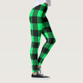 Leggings Motif Tartan vert (Droite)