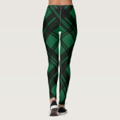 Leggings Motif Tartan vert (Dos)