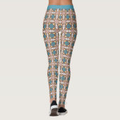 Leggings Motif tendance Sud-Ouest Blue Khaki Yoga (Dos)