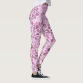 Leggings Motif Terrazzo Patchwork Pavé Rose Pâle (Droite)