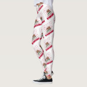 Leggings Motif texte du drapeau de l'état de Californie (Gauche)