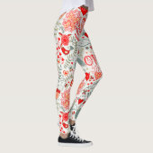 Leggings Motif, Texte, Oiseaux & Fleurs (Droite)