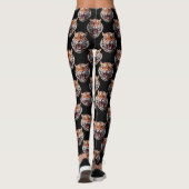 Leggings Motif Tiger - Noir (Dos)