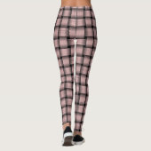 Leggings Motif Tissé Rose Bébé (Dos)